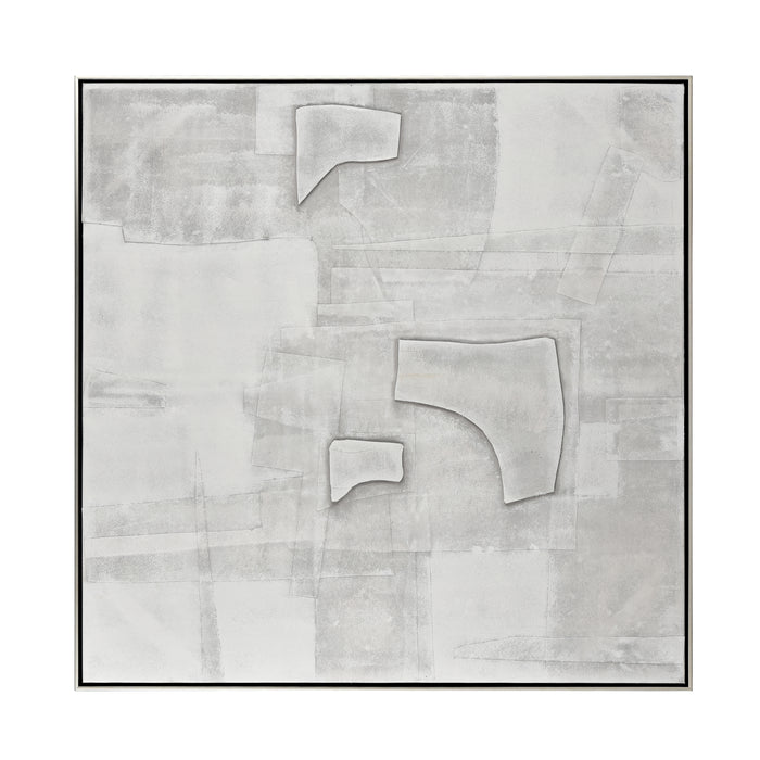 Whiten I Abstract Framed Wall Art