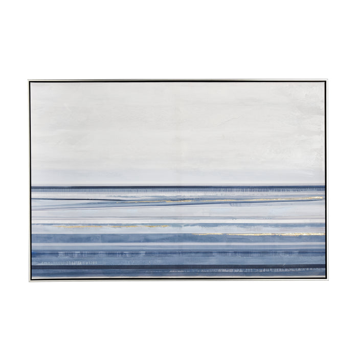 Plage Abstract Framed Wall Art