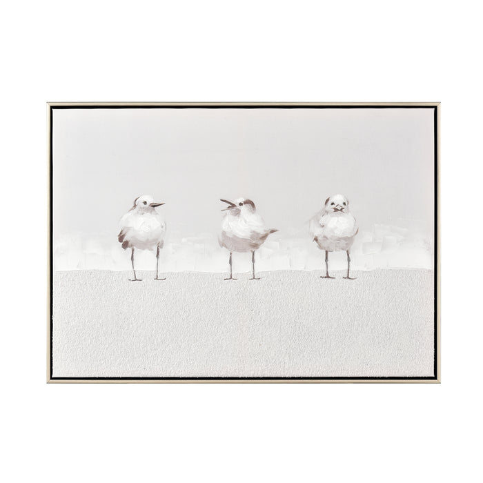 Three Gulls Framed Wall Art