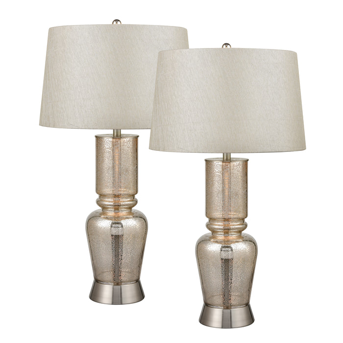 Sisely 35'' High 1-Light Table Lamp - Set of 2 Silver Mercury