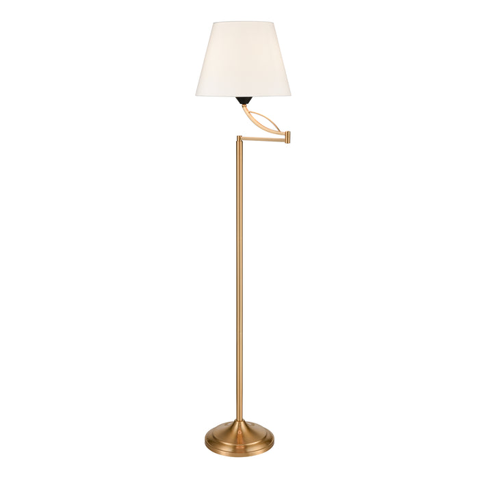 Fluency 65'' High 1-Light Floor Lamp - Aged Brass