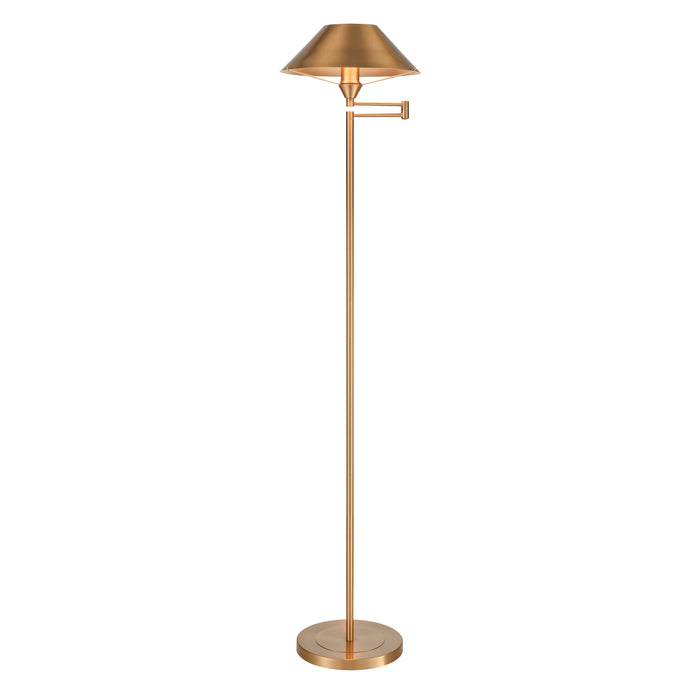 Arcadia 63'' High 1-Light Floor Lamp - Aged Brass