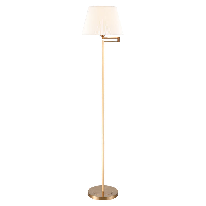 Scope 65'' High 1-Light Floor Lamp - Aged Brass