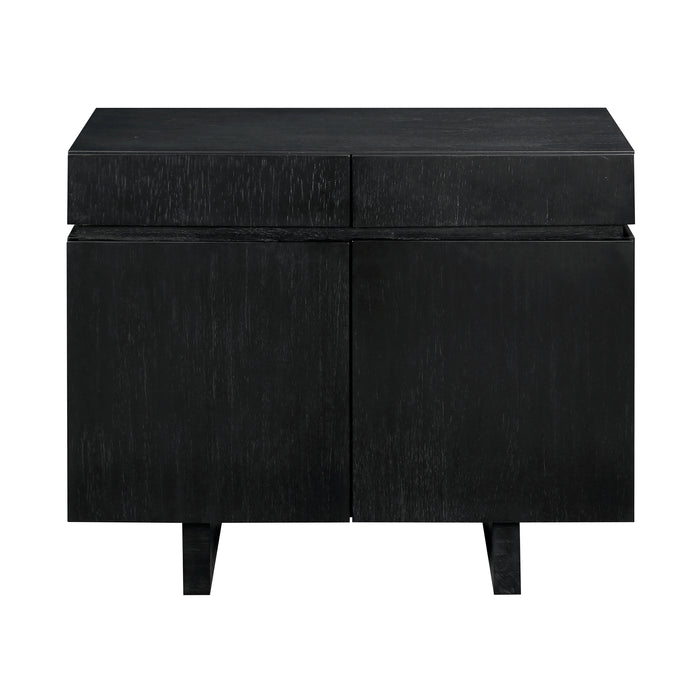 Checkmate Cabinet - 2 Door 2 Drawer Black