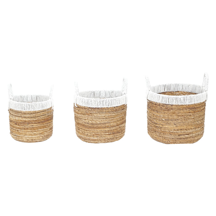 Holset Basket - Set of 3 White