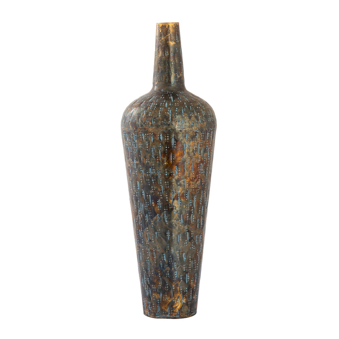 Fowler Vase - Large Patinated Brass