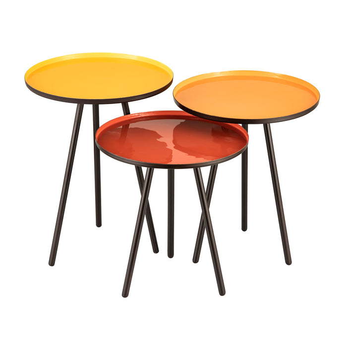 Gregg Accent Table - Set of 3 Yellow