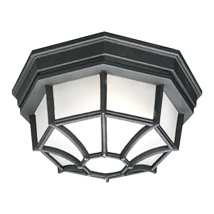 Outdoor Essentials 10.5'' Wide 1-Light Outdoor Flush Mount - Black