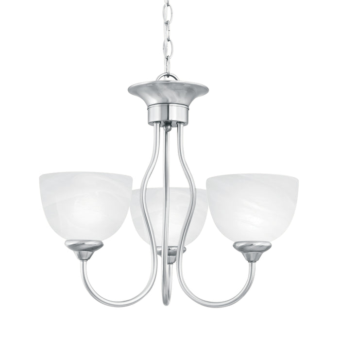 Tahoe 19'' Wide 3-Light Chandelier - Brushed Nickel