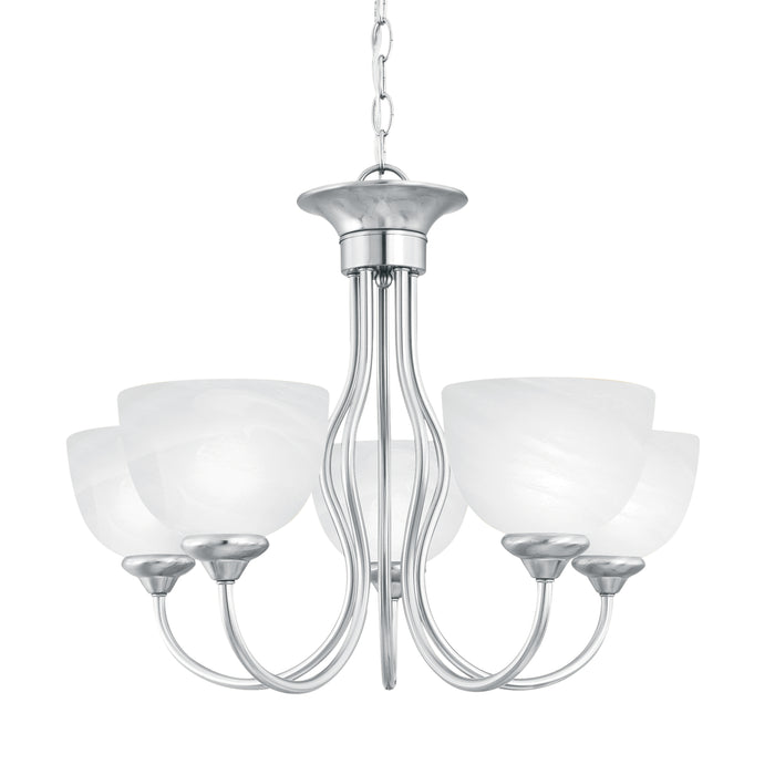 Tahoe 24'' Wide 5-Light Chandelier - Brushed Nickel