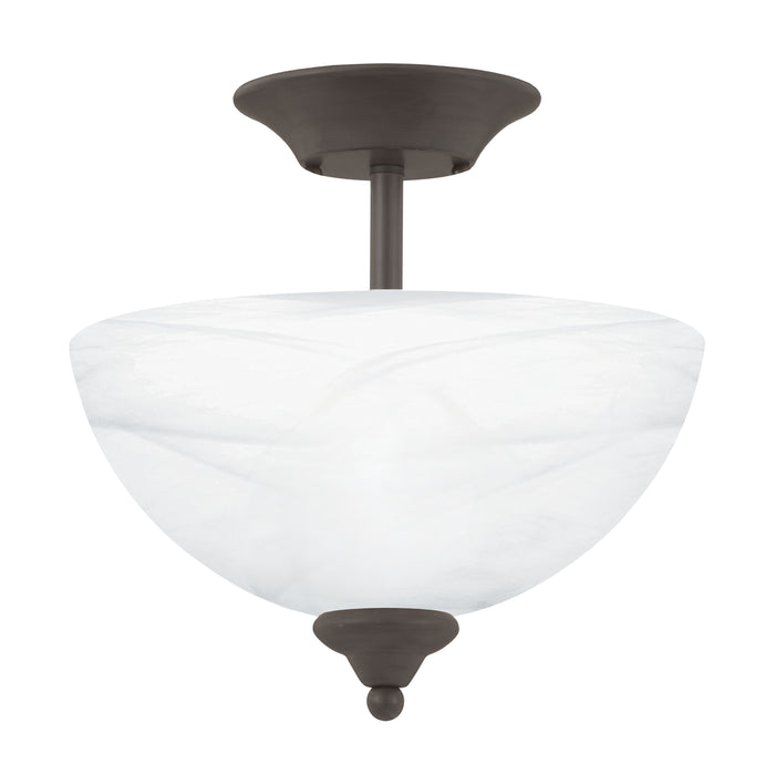 Tahoe 11.75'' Wide 2-Light Semi Flush Mount - Brown