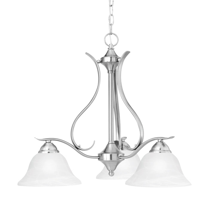 Prestige 26.5'' Wide 3-Light Chandelier - Brushed Nickel