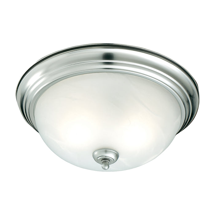 Ceiling Essentials 12'' Wide 1-Light Flush Mount - Brushed Nickel