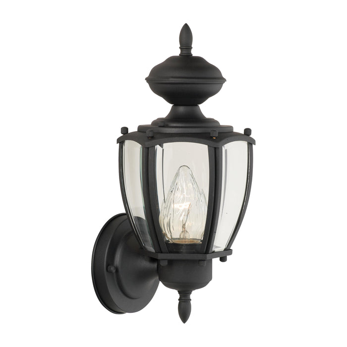 Park Avenue 12'' High 1-Light Outdoor Sconce - Black