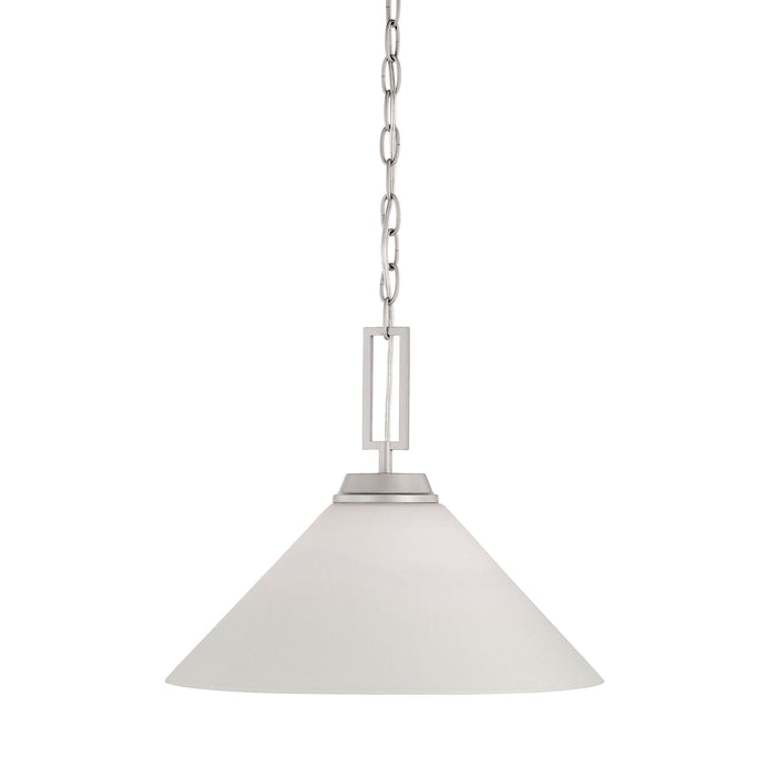 Wright 1-Light Pendant in Matte Nickel