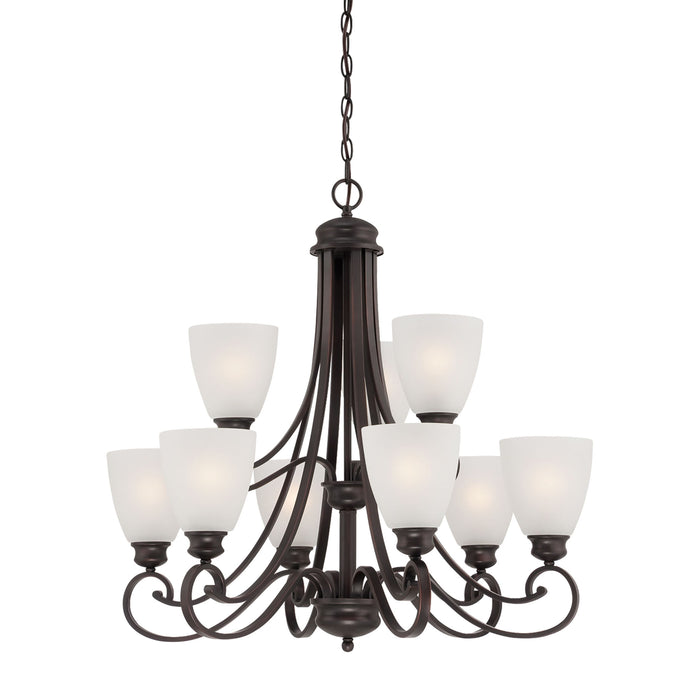 Haven 9-Light Chandelier in Espresso