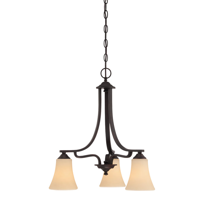 Treme 20'' Wide 3-Light Chandelier - Espresso