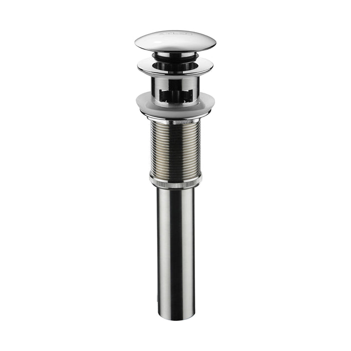 Pop-up Umbrella Drain, with overflow - Brushed Nickel