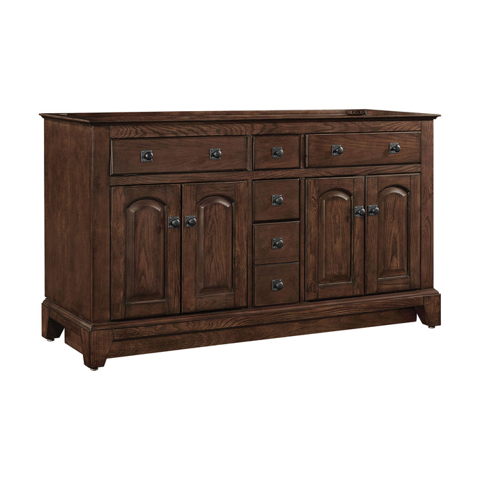 James 60-inch Vanity - English Chestnut