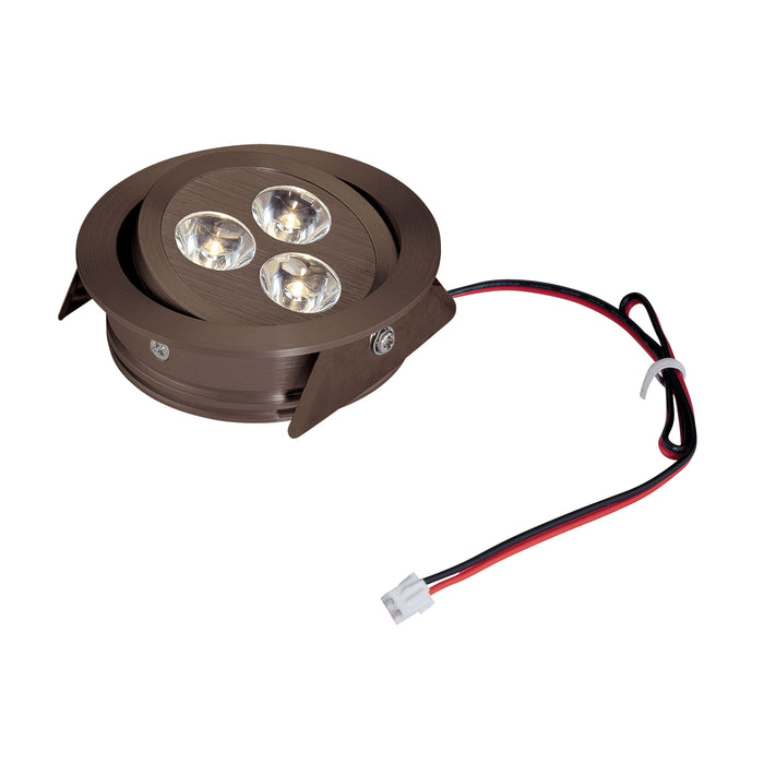 Tiro3 3-Light Directional 31-Watt LED Downlight (without Driver) in Oiled Bronze with Clear Lens