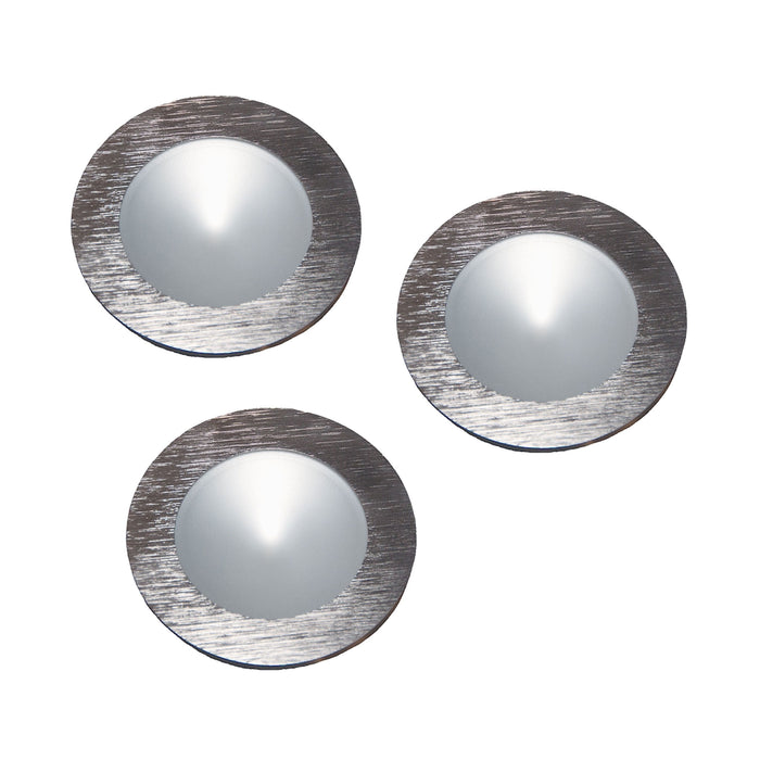 WLE140C32K-0-98-3 - Polaris Kit LED, 9W driver/harn, 3x3x1W Osram 32K 700mA Puck in Brushed Alum