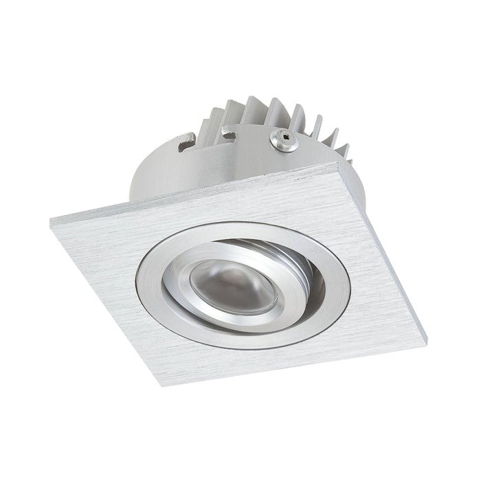 WLE601C32K-0-98 -Rec Sq Directional Incl 1 LED + Driver, Clear lens / brushed aluminum